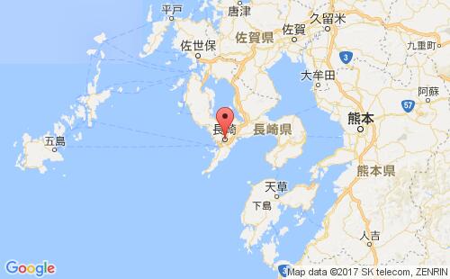 長崎港口地圖